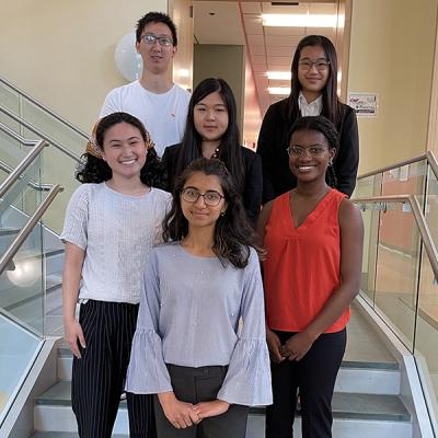 The 2021 CNF REU Undergraduate Researchers Group in July (Ron Olson)