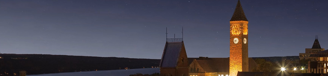Cornell McGraw Tower at Night