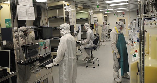 CNF Cleanroom Photo by Ron Olson