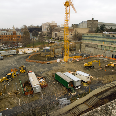 Duffield Hall under construction in 2001